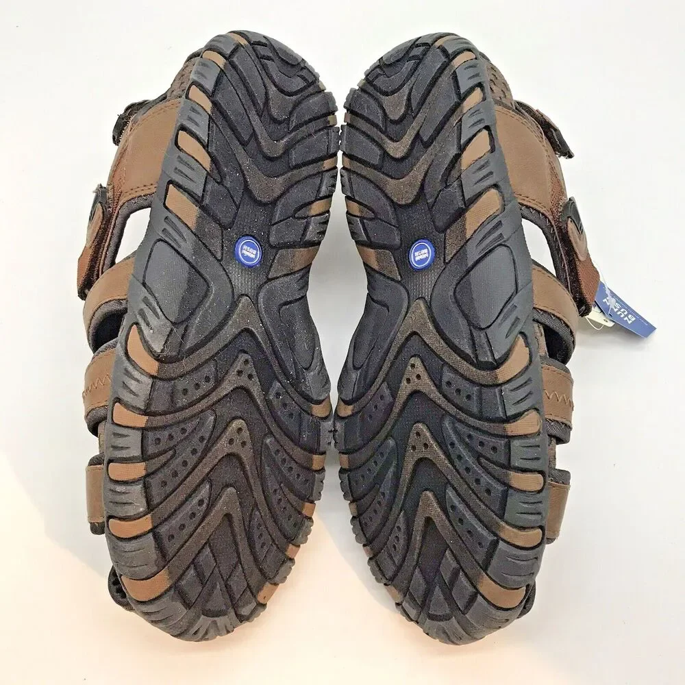 Nunn Bush Rio Bravo Fisherman Shoes Men’s 9M Brown Hook & Loop 84799-240 Sandals